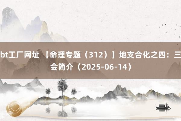 bt工厂网址 【命理专题（312）】地支合化之四：三会简介（2025-06-14）